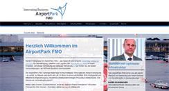 Desktop Screenshot of airportparkfmo.de